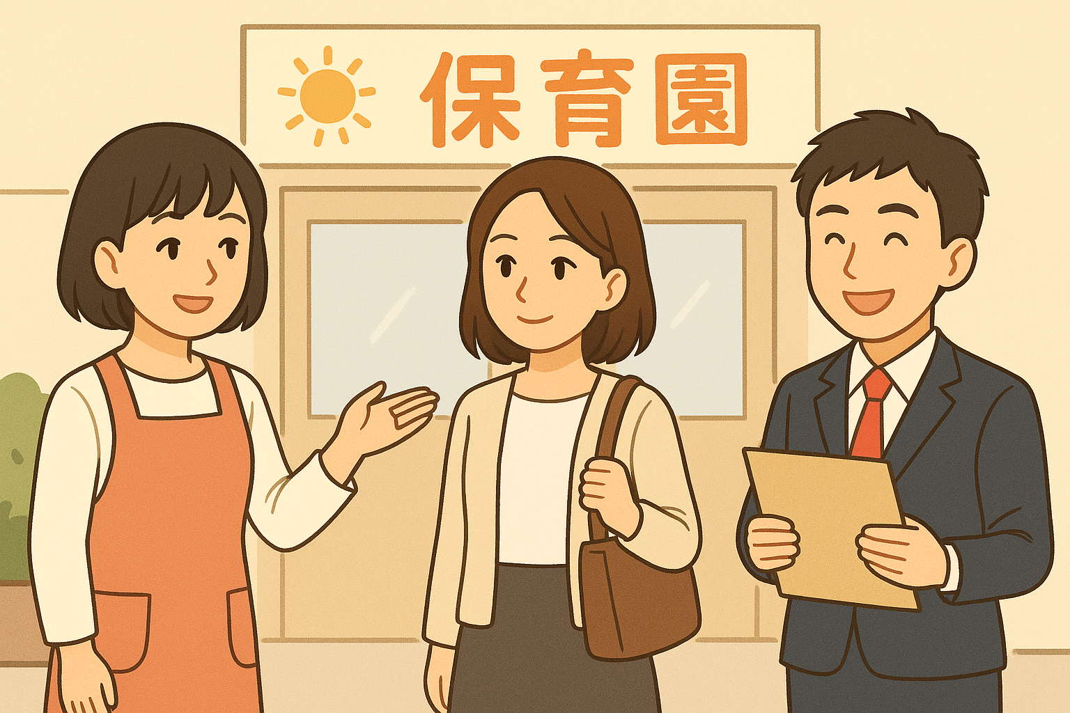 職場見学の様子